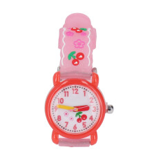 Red Kids Cartoon Cherry Watch Adjustable & Waterproof Perfect Gift