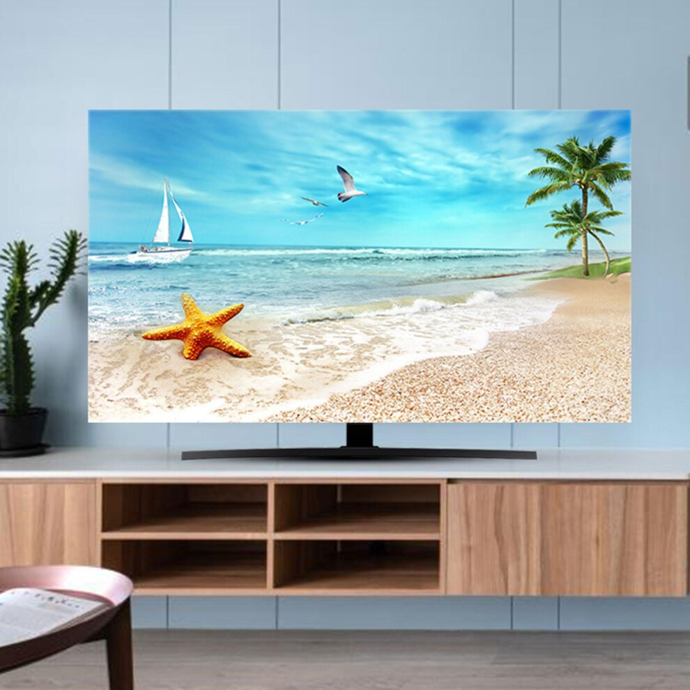 Tv Dust Cover 4548In Color8 Indoor Polyester Dustproof Scratchresistant Screen Protector 9426802653199