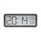 LCD Screen Digital Wall Clock Humidity Display Electronic Clock Black 1