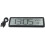 LCD Screen Digital Wall Clock Humidity Display Electronic Clock Black 5
