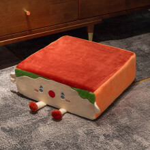 Coussin en peluche en forme de pain grillé, ultra doux et kawaii, avec design antidérapant, idéal pour la chambre ou le bureau. Détendez-vous et