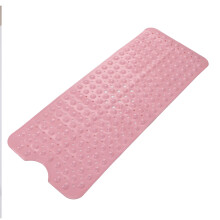 Safe PVC Shower Mat with Suction Cups Antiskid Design Easy to Wash Bathroom
