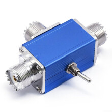 2Way Coaxial Antenna Switch 100W RF Switch 130MHz Metal Construction For Base Mobile Handheld CB HAM