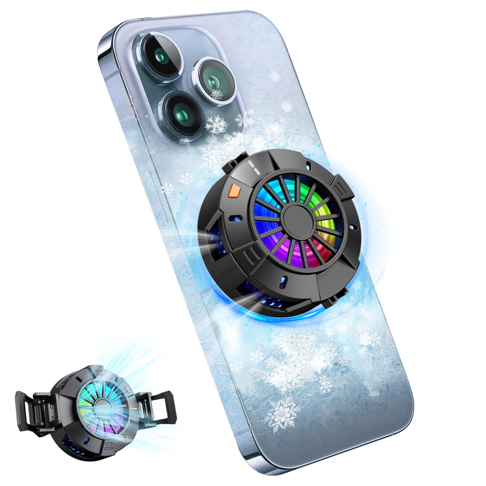 2In1 Magnetic Clipon Phone Cooler Â Semiconductorpowered For Iphone/Android/Ipad 9382693840189
