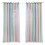 2pc Gradient Star Pattern Double Layer Blackout Curtain 100*130cm to 134*270cm 2
