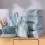 Set di 9 Sacchetti da Viaggio, 40*30*12cm, Blu/Rosa/Grigio 9