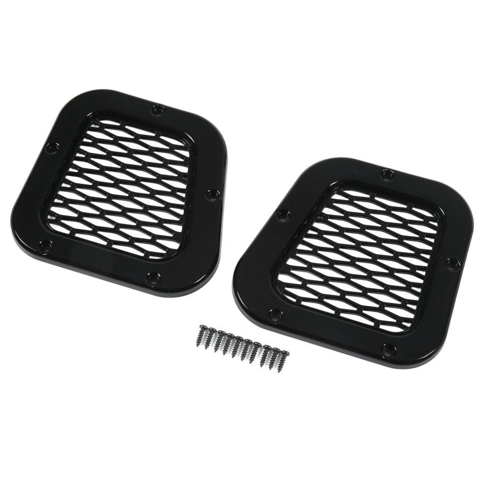 Abs Plastic Side Hood Air Intake Grille Cover Land Rover 2004Â2019 Black 3711374118303