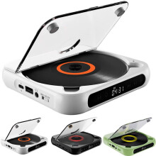 Portable CD Player Bluetooth 5.3, Rechargeable for Home Car Travel, HiFi Sound, CD/CDR/CDRW/MP3 Compatible White