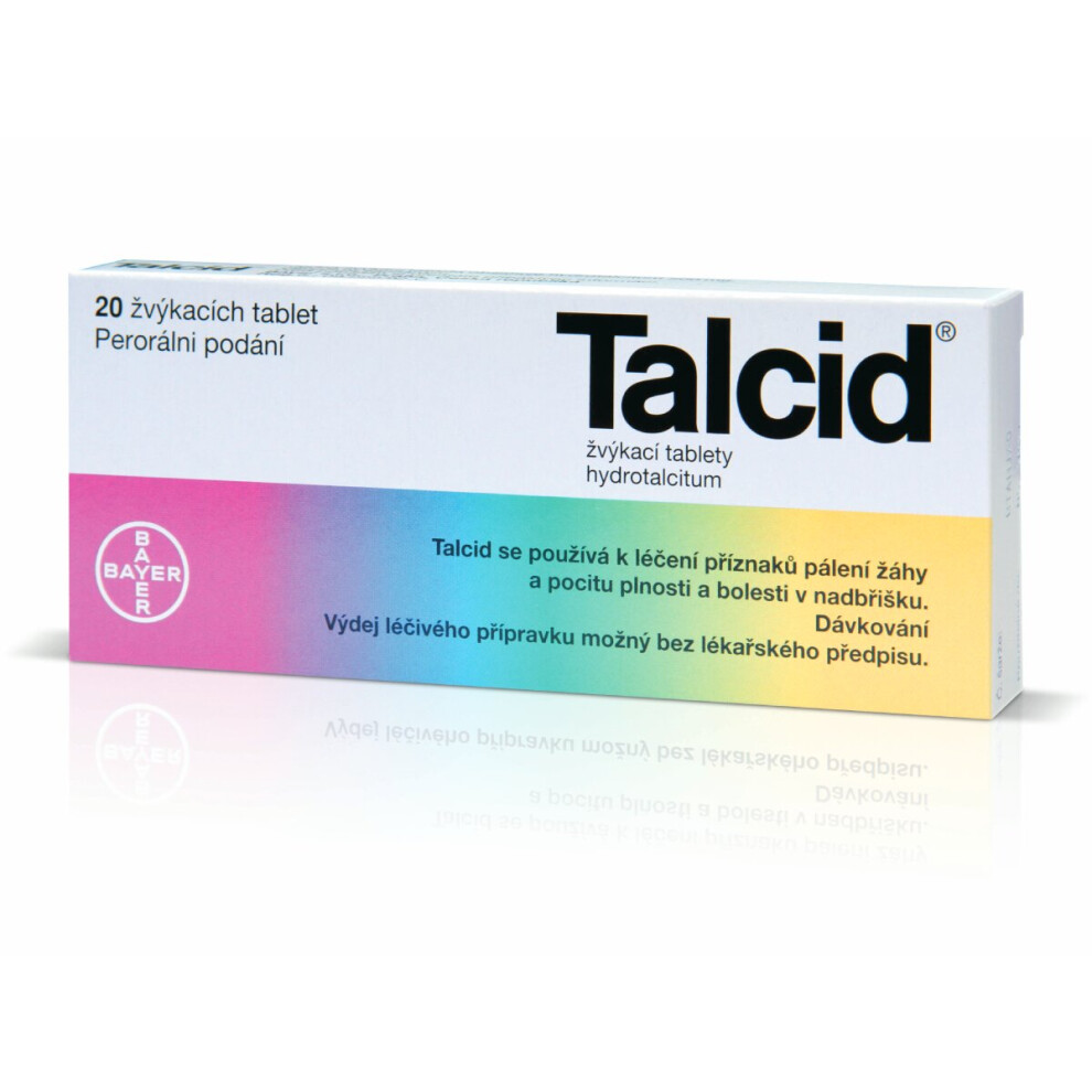 Bayer Talcid -20 Tabs, 500 Mg, Heartburn, Swelling, Gastritis & Ulcer