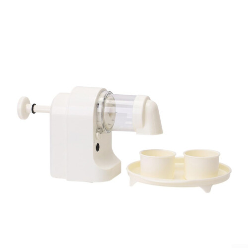 Electric Ice Shaver with Automatic Stirring and Adjustable Texture Slushie Maker for Summer Drinks