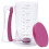 Batter Dispenser with Measuring Label for Pancakes Cupcakes Muffins, Easy Portion Control, Drip 1