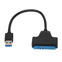 Adaptador SATA a USB para discos duros de 2,5 y 3,5 pulgadas, transmisión de alta velocidad, diseño delgado y elegante para una fácil