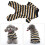 Weiche Stretch-Hundepajamas, leckresistent, warm, gestreift S 15