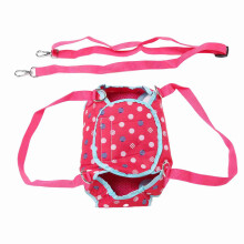 harnais de soutien pour chien en Rose respirant avec une seule épaule en polyester