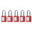 10Pcs Reusable Cable Lockout Lock with Key, 6mm Diameter, Industry Use 1