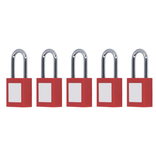 10Pcs Reusable Cable Lockout Lock with Key, 6mm Diameter, Industry Use