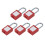 10Pcs Reusable Cable Lockout Lock with Key, 6mm Diameter, Industry Use 3
