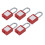 10Pcs Reusable Cable Lockout Lock with Key, 6mm Diameter, Industry Use 14