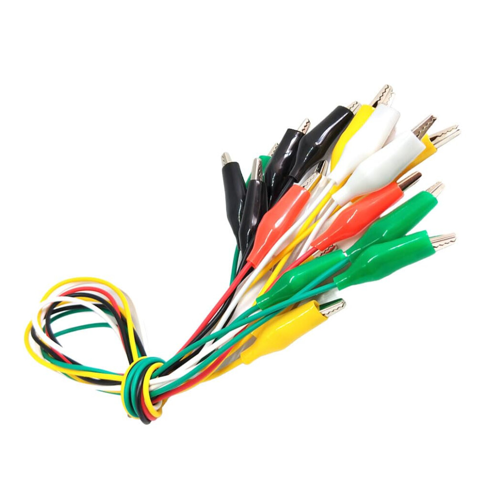 Alligator Clip Test Leads Pack Of 10, Multimeter Compatible, Crocodile Clips, Multipurpose Electrical Clamp 9347817270198