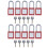 10Pcs Reusable Cable Lockout Lock with Key, 6mm Diameter, Industry Use 2