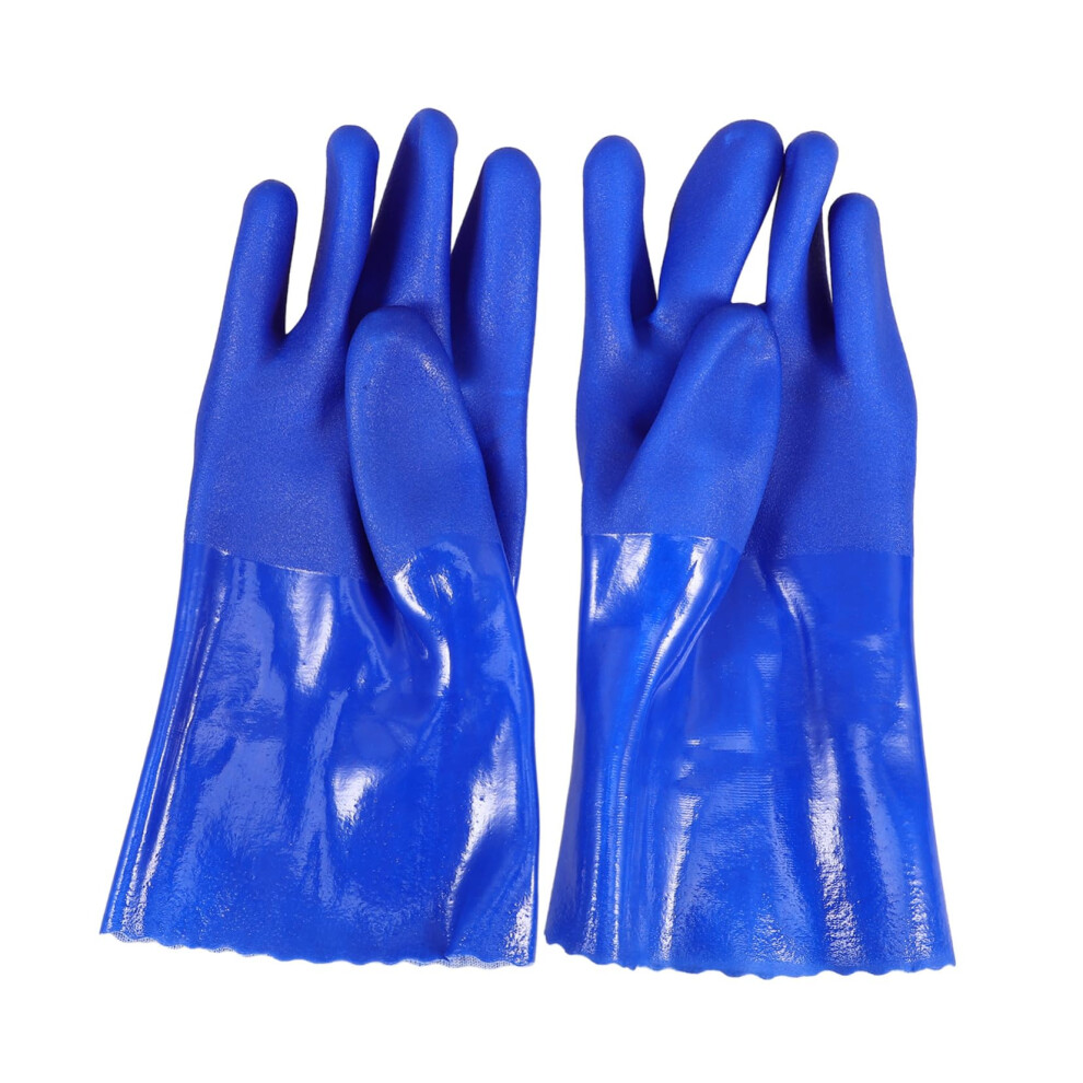Thickened Pvc Work Gloves For Men Oil And Acid Resistant Protective Gloves Slip For Industrial And Household Use 9382693841339