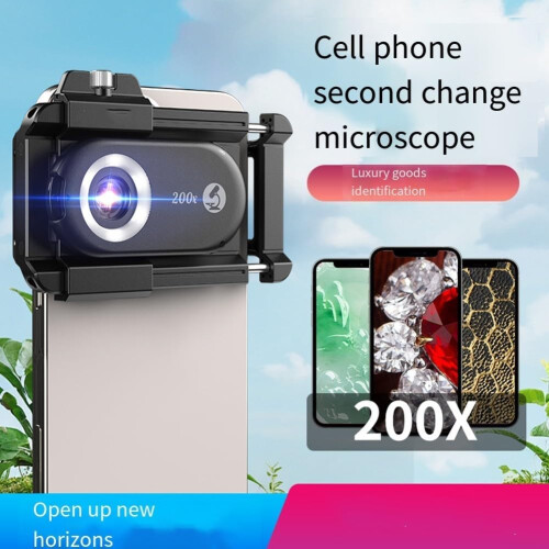 Definition 200X Mobile Microscope With LED Light Handheld Dermatoscope Portable Digital Microscope 1