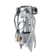 Réchaud de camping portable, compact et léger, mini réchaud à gaz pliable, idéal pour les pique-niques en extérieur. Conception ultra-légère