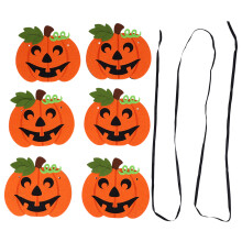 Earraí Boird Fhéile do Chóisir Oíche Shamhna, Mataí Boird Priontáilte ar Dhéthaobh, Maisiúcháin Oíche Shamhna le Téama Pumpkin ag Feabhsú