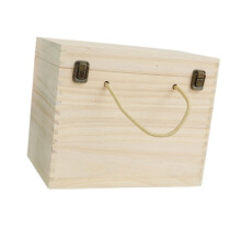 Wooden Wine Bottle Box Gift Box Portable Case for Birthday Wedding Win