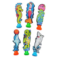 6 Pieces Diving Toys Colorful Fun Swimming Pool Toys for Girls Childre