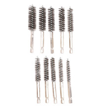 10Pcs Stainless Steel Cleaning Brush Wire Brush for Tubes Polishing Be