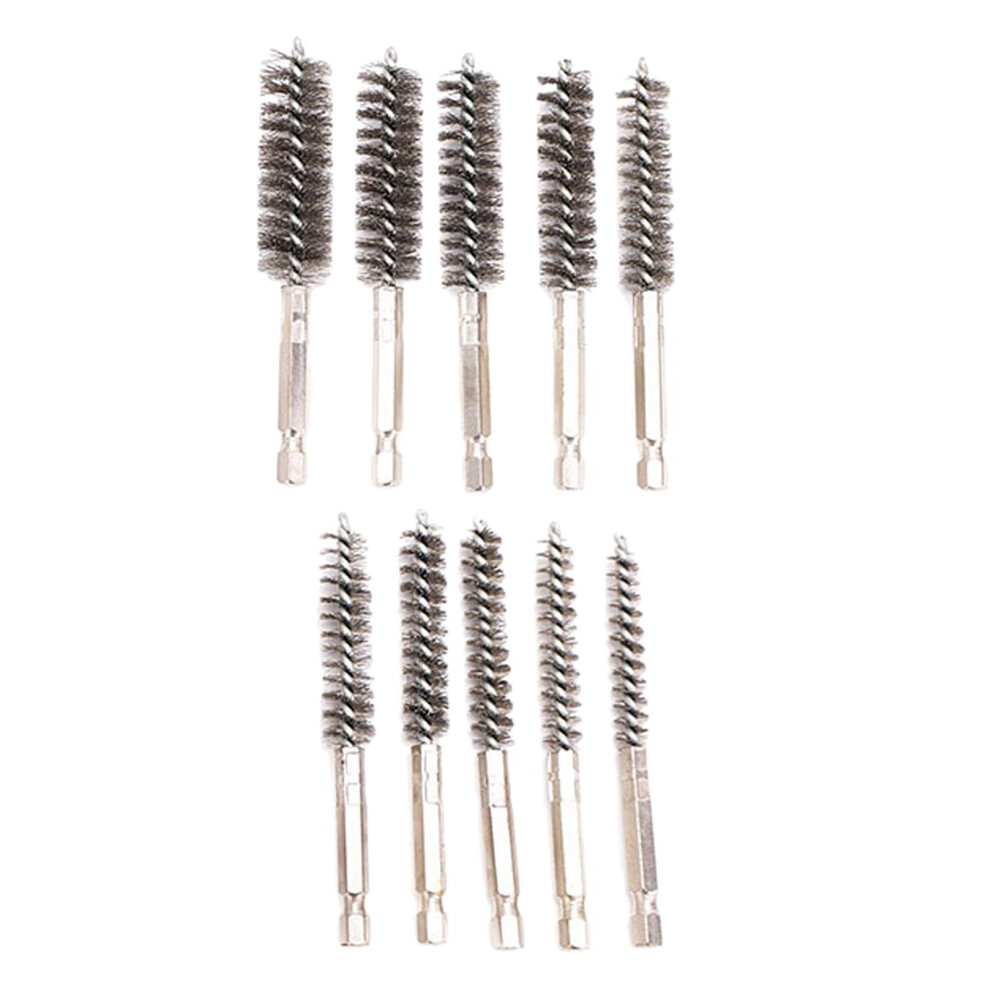 10Pcs Stainless Steel Cleaning Brush Wire Brush For Tubes Polishing Be 6901423286047