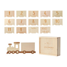 Wooden Baby Milestone Photo Frame Newborn Picture Frame Boy or Girl 12