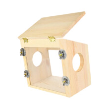Wooden Hamster House Landscaping Cabin Hamster Hideaway for Rat Hamste