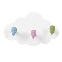 Key Holder for Wall White Clouds with Adhesive Wall Key Holder for Doo