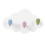 Key Holder for Wall White Clouds with Adhesive Wall Key Holder for Doo 1