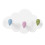 Key Holder for Wall White Clouds with Adhesive Wall Key Holder for Doo 2