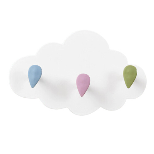 Key Holder for Wall White Clouds with Adhesive Wall Key Holder for Doo 1