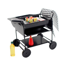 1/12 1/6 BBQ Grill Oven Doll Accessories Decoration for Garden Outdoor