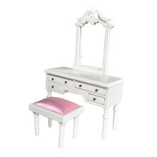 1:12 Scale Dollhouse Vanity Miniature Furniture for Garden Bedroom Dol