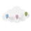 Key Holder for Wall White Clouds with Adhesive Wall Key Holder for Doo 3