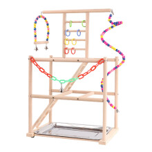 Parrot Playground Bird Play Stand for Lovebirds Cockatoo Activity Toy