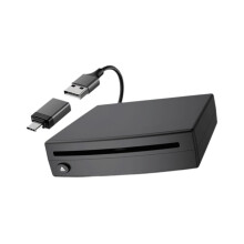 USB Vehicle DVD CD Player Compact Automotive Accessories Black Plug an