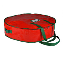 Christmas Wreath Storage Bag Waterproof Zipper Decor Wreath Bag for Fe