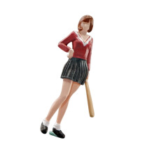 1/64 Girl Model Architectural Resin People Figure Layout for Micro Lan