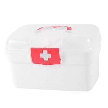 Family First Aid Medical Box Dustproof with Handle First Aid Case Toy