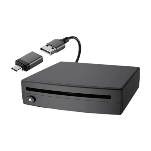 USB Vehicle DVD CD Player Compact Automotive Accessories Black Plug an 2
