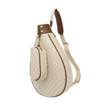Tennis Bag PU Leather Water Resistant with Ball Pocket Badminton Racqu