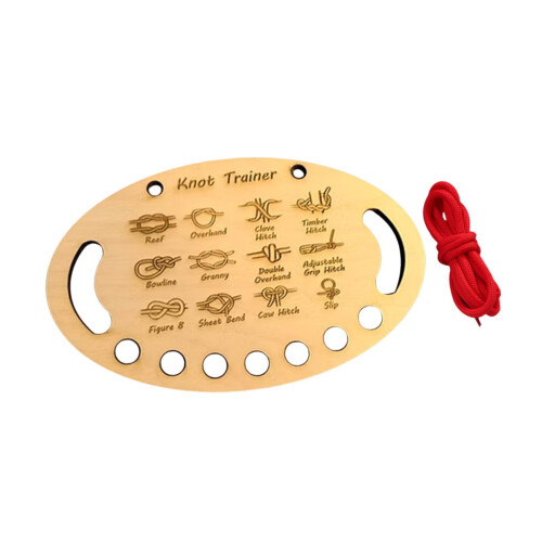Knot Training Board Easy to Use Sturdy Construction Guide Learn to Tie