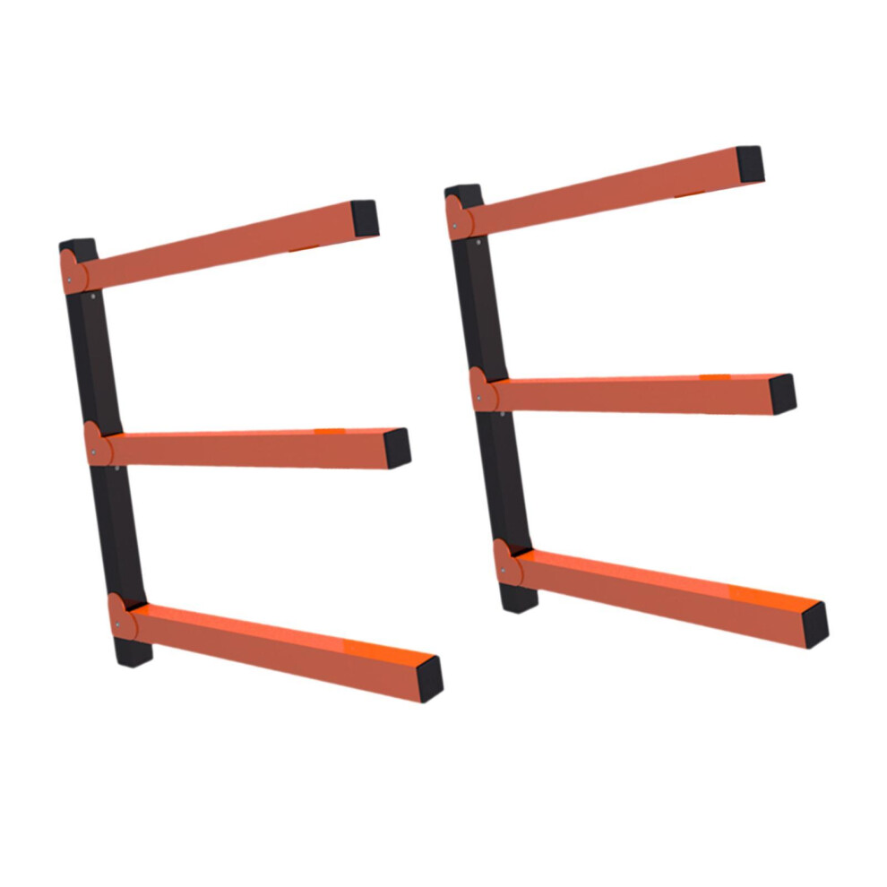 2X Wall Mount Wood Organizer Sturdy Shelf For Garage Workshop Indoor O 6901423287129